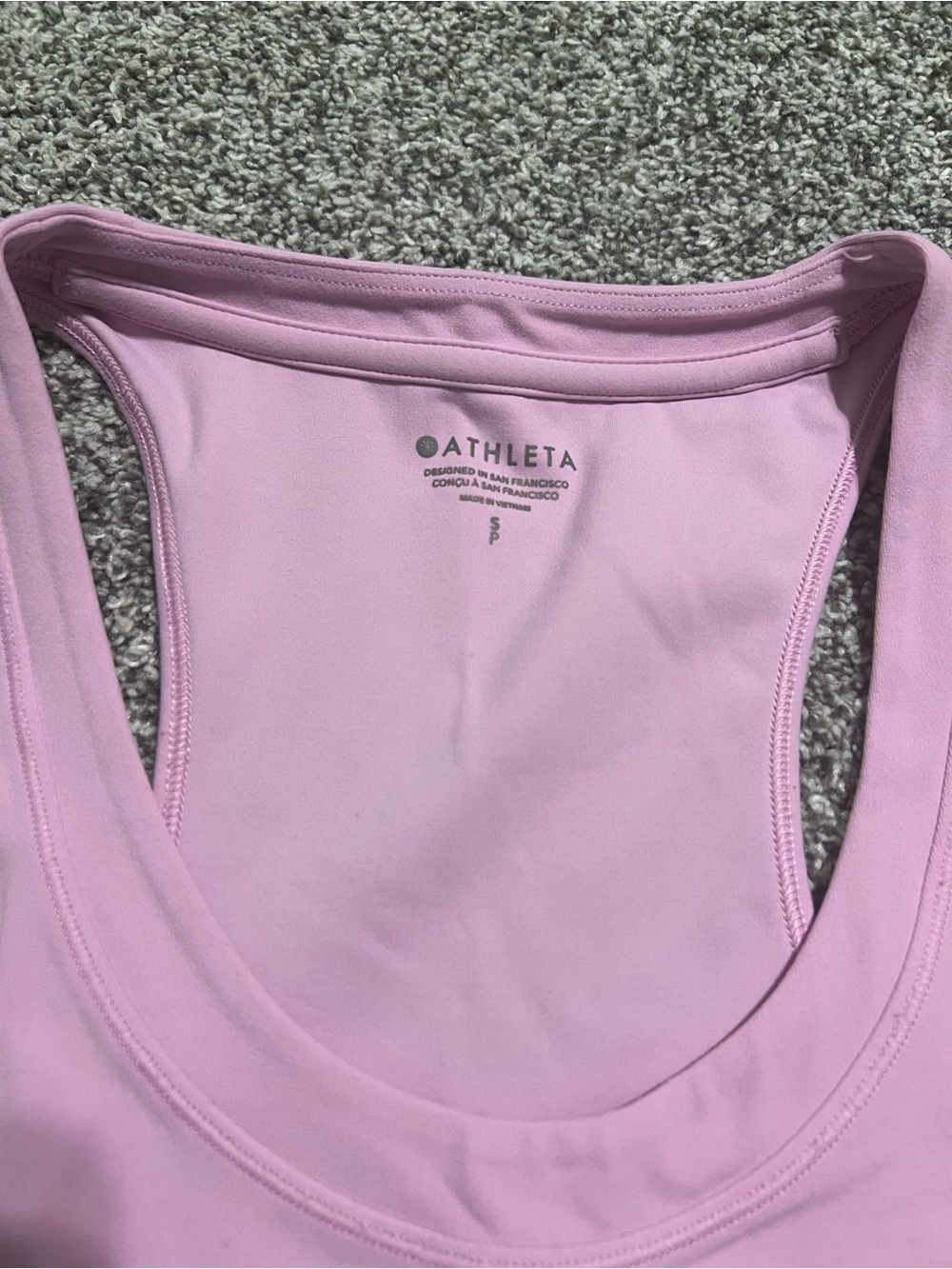Athleta Soft Lilac Racerback Tank - Picture 2 of 4